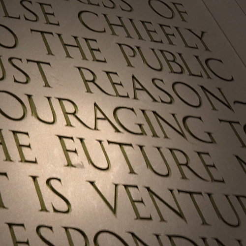 Proofreading Error on the Lincoln Memorial